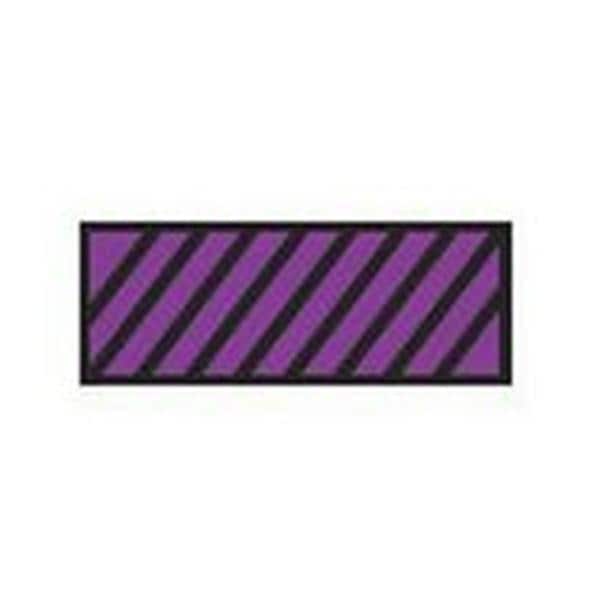 ColorTrack Instrument ID Tape Purple/Black Diagonal Stripe 8-1/2x11" Dsp Ea