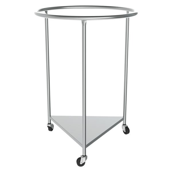 Hamper Linen Stainless Steel 25x35" Foot Operated Lid Silver