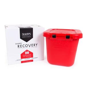 Recovery Mailer System 20gal Red 21-1/2x21-1/4x18-1/2" Plastic No...