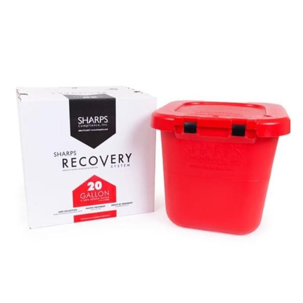 Recovery Mailer System 20gal Red 21-1/2x21-1/4x18-1/2" Plastic No...