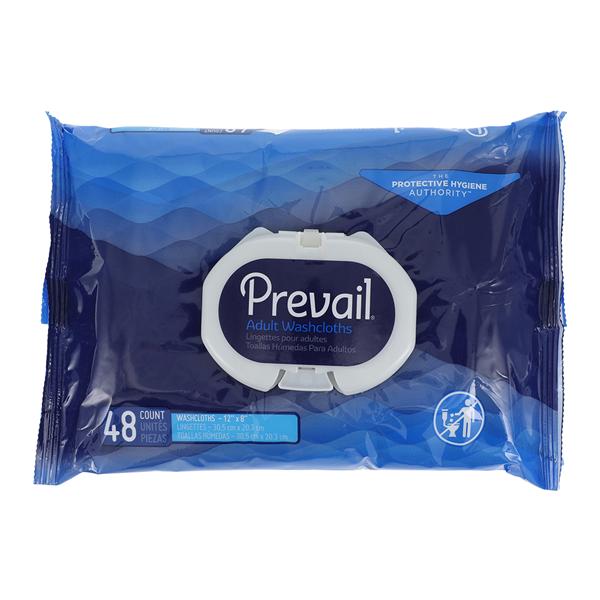 Prevail Wet Washcloth Adult White Disposable Scented Latex-Free 1...