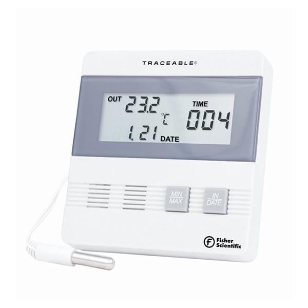 Traceable Date Thermometer ABS Plastic -40 to 80°C 3-1/2x3-1/2x1"...