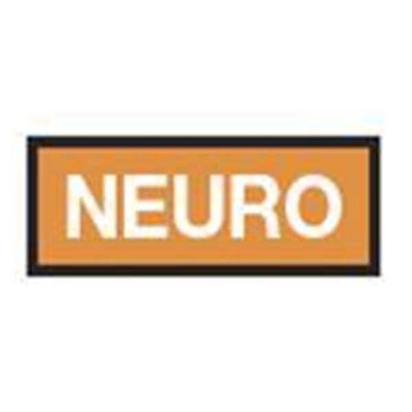 Instrument ID Tape White NEURO/Orange 8-1/2x11" Disposable Ea