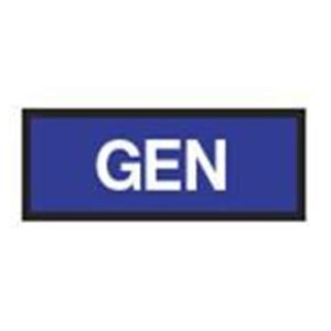 Instrument ID Tape White GEN/Royal Blue 8-1/2x11" Disposable Ea