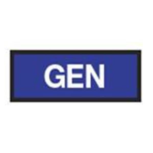 Instrument ID Tape White GEN/Royal Blue 8-1/2x11" Disposable Ea