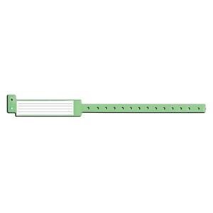 Speedi-Band Emergency Wristband Vinyl Permanent Snap Adult Green...