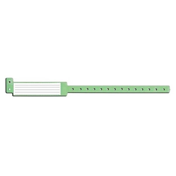 Speedi-Band Emergency Wristband Vinyl Permanent Snap Adult Green...