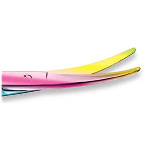 Surgical Scissors Curved 8" Titanium/TiO Coated Ea