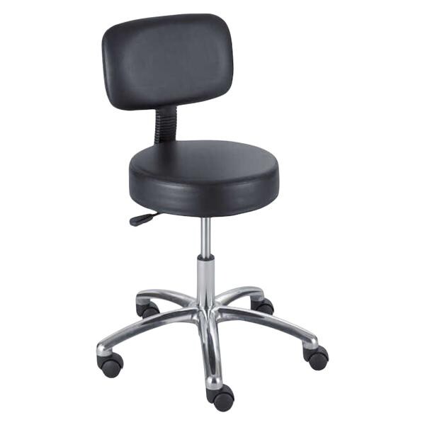 Laboratory Stool Black 250lb Capacity