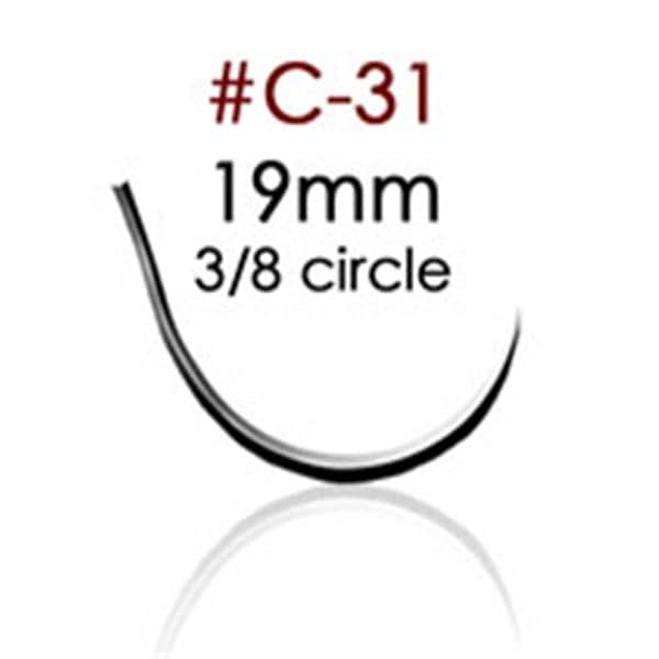 RS3 Suture Polyglycolic Acid Braid 5-0 18" Absorbable C-31 Revers...