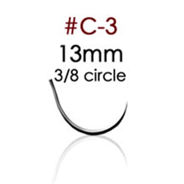 RS3 Suture Polyglycolic Acid Braid 5-0 18" Absorbable C-3 Reverse...