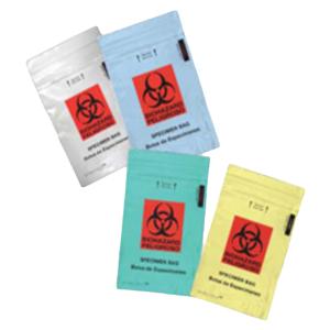 Speci-Zip Biohazard Bag 6x9" Yellow Zip Closure With Biohazard Lo...
