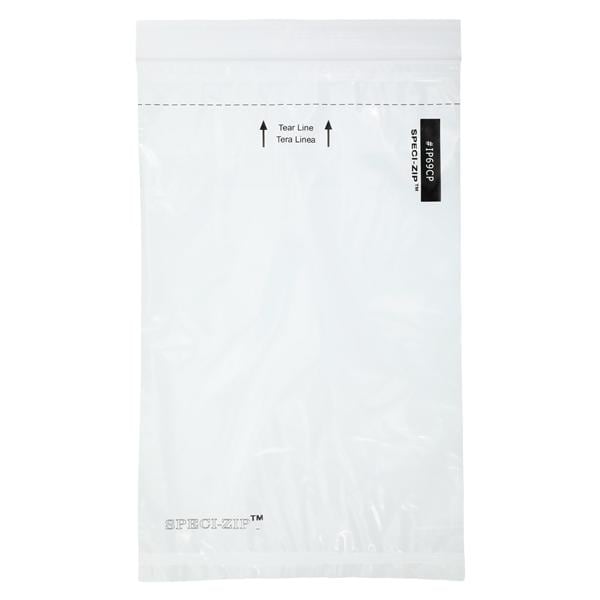 Speci-Zip Specimen Transport Bag 6x9" Clear Reclosable Closure Wi...
