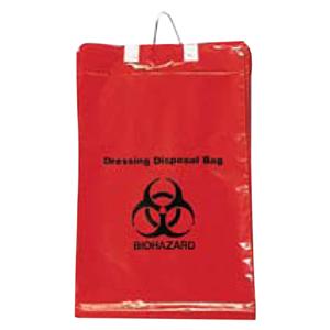 Biohazard Bag 1.5mil 11x14" Red/Black Polypropylene Symbol Black...