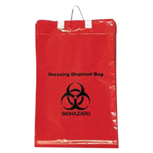 Biohazard Bag 1.5mil 11x14" Red/Black Polypropylene Symbol Black...