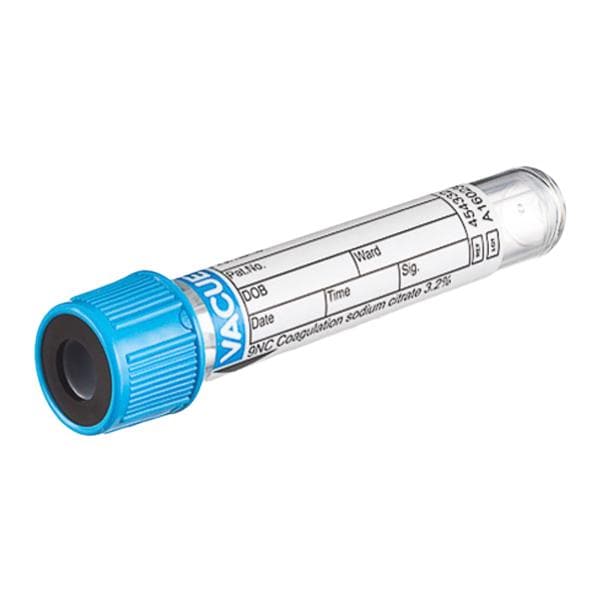 Vacuette Venous Blood Collection Tube Blue/Black 3.15mL Disposabl...