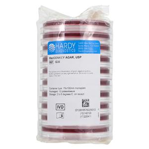 MacConkey Agar Petri Dish 15x100mm 10/Package