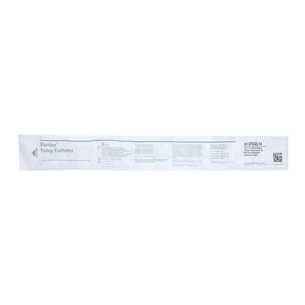 Lubricath 2-Way Foley Catheter Medium Coude Olive Tip Latex 14Fr 5cc