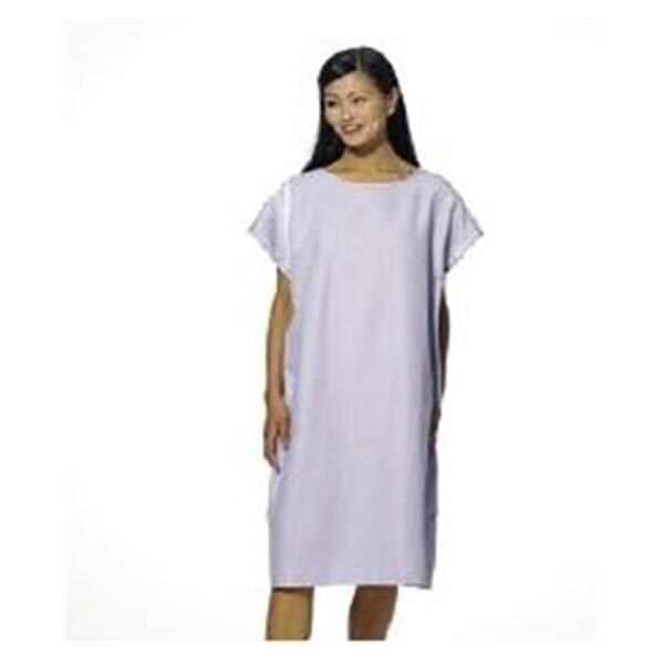 Exam Gown Adult Unisex Blue 55% Cotton / 45% Polyester Each