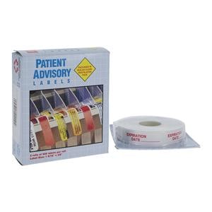 Label Expiration Date White/Red 1-9/16x3/8" 2x500/Box
