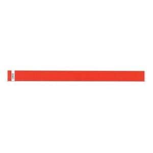 Tytan-Band Identification Wristband Tyvek Adhesive Adult Red 10"...