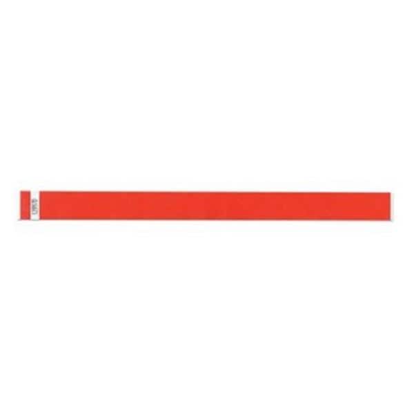 Tytan-Band Identification Wristband Tyvek Adhesive Adult Red 10"...