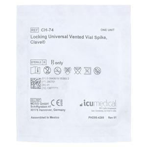 IV Access Device Needleless Protected Filter Vented Spike Clave Connector 50/Ca