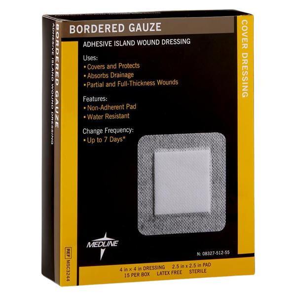 Cotton Island Dressing 4x4" Sterile Not Made With Natural Rubber Latex