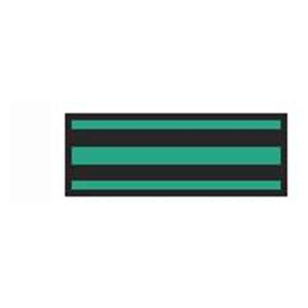 ColorTrack Instrument ID Tape Black/Kelly Green Stripe 8-1/2x11"...