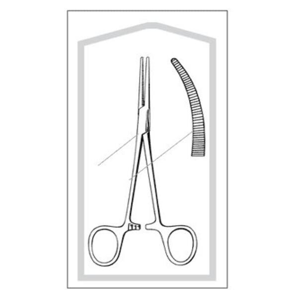 Econo Crile Forcep Curved 5-1/2" Stainless Steel Sterile 50/Bx