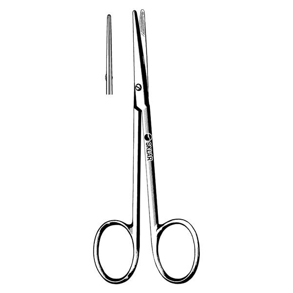 Sklarlite Strabismus Scissors Straight 4-1/2" Stainless Steel NS Rsbl Ea