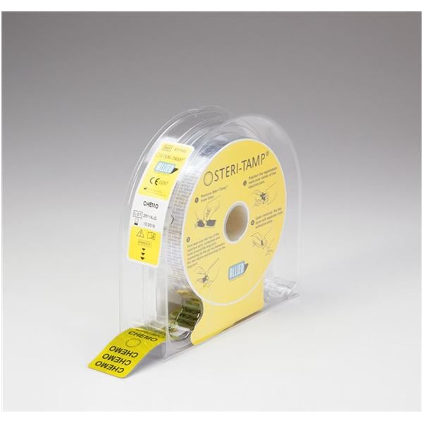 Steri-Tamp Tamper Evident Port Seal With "CHEMO" Print 1000/Rl