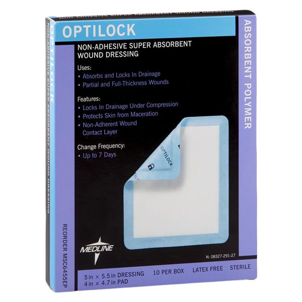 Optilock Polymer Wound Dressing 5x5-1/2