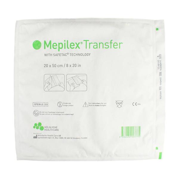 Mepilex Transfer Foam IV Dressing 8x20" Sterile Non-Adherent Adhe...