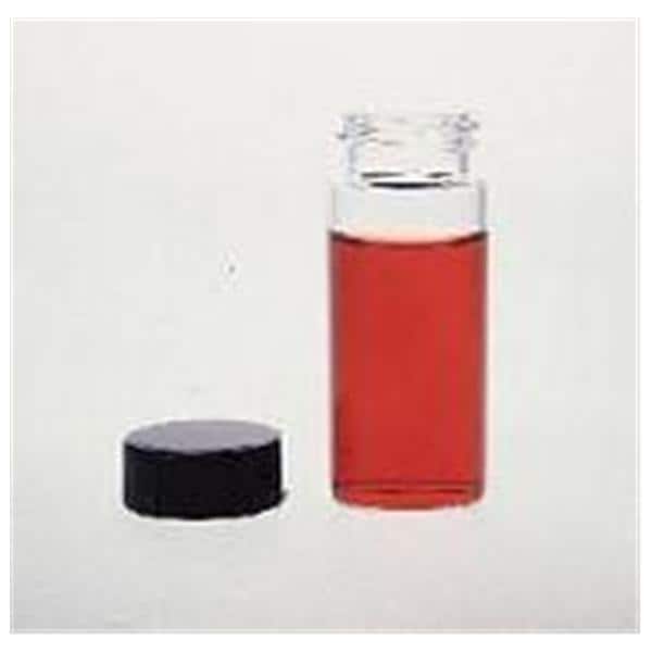 General Purpose Vial Borosilicate Glass Screw Cap 1.5 Dram 16x50m...