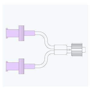 Medsafe IV Extension Set Bifuricated Priming Volume 0.4mL 2.5" Ro...