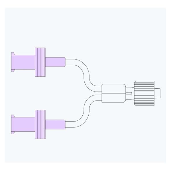 Medsafe IV Extension Set Bifuricated Priming Volume 0.4mL 2.5" Ro...