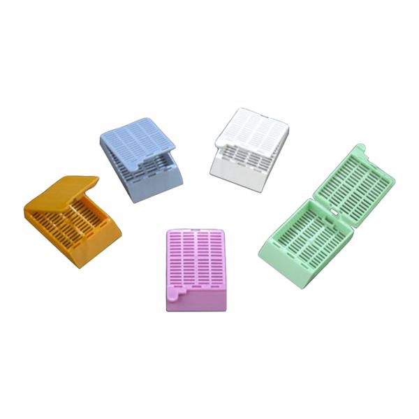 Tissue Embedding Cassette White Attached Lid Rectangular 1000/Ca