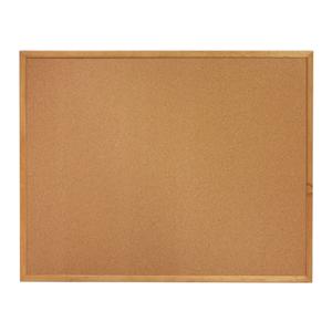 Sparco Wood Frame Cork Board 36 in x 24 in Natural Frame Ea