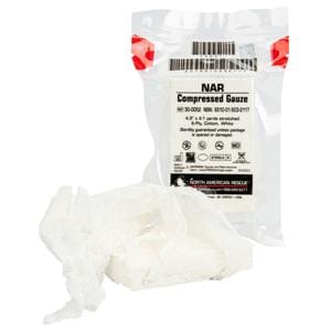 NAR Compression Gauze Cotton 4.5"x4.1yd 6 Ply Sterile Each