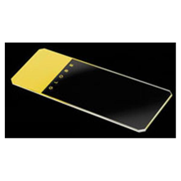 Diamond Frosted Microscope Slide 3x1" Yellow 1440/Ca