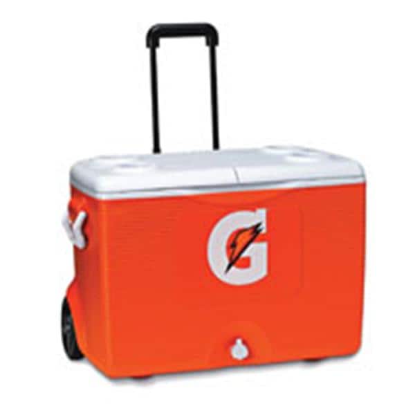 Cooler Beverage Gatorade 60qt Orange/White Plastic 29x17x20" With...