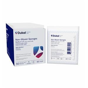 Premium Rayon/Polyester Blend Non-Woven Sponge 2x2" 4 Ply Sterile...