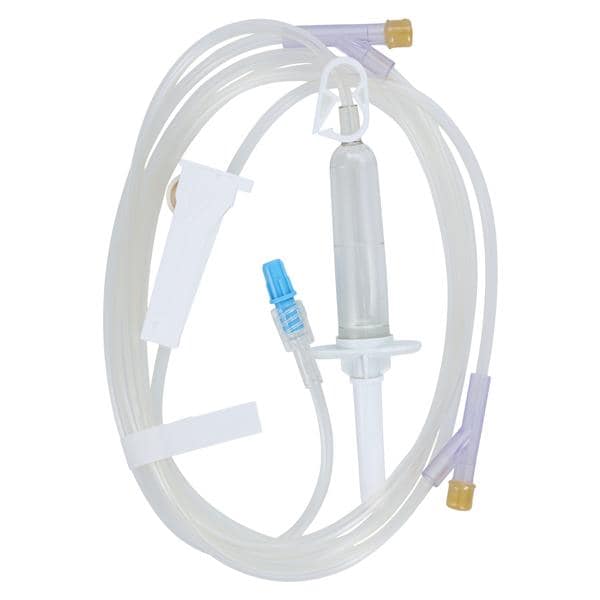 IV Administration Set 2 Y-Injection Sites 10 Drops/mL Priming Vol...