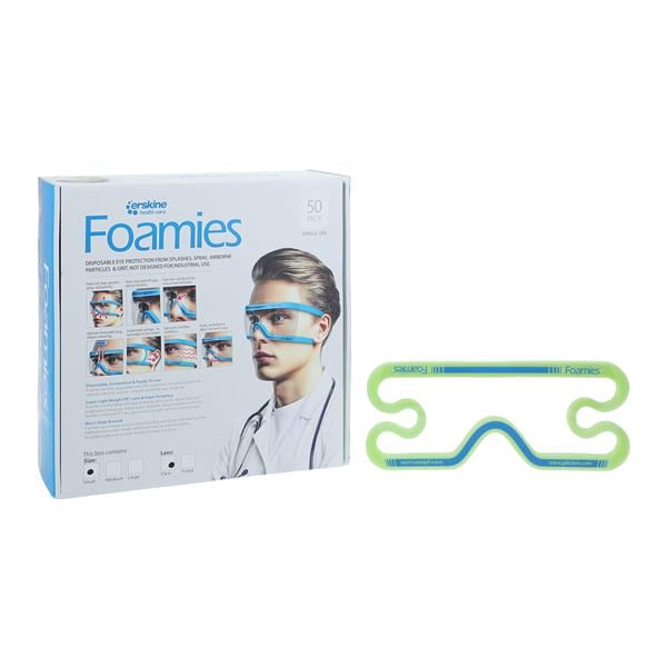 Foamies Protective Eyewear Small Clear 50/Box, 10 BX/CA