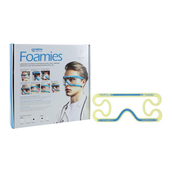 Foamies Protective Eyewear Large Clear 50/Box, 10 BX/CA
