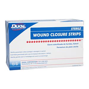 Wound Closure Strip Non-Woven Fibers 1/8x3" Transparent Breathabl...