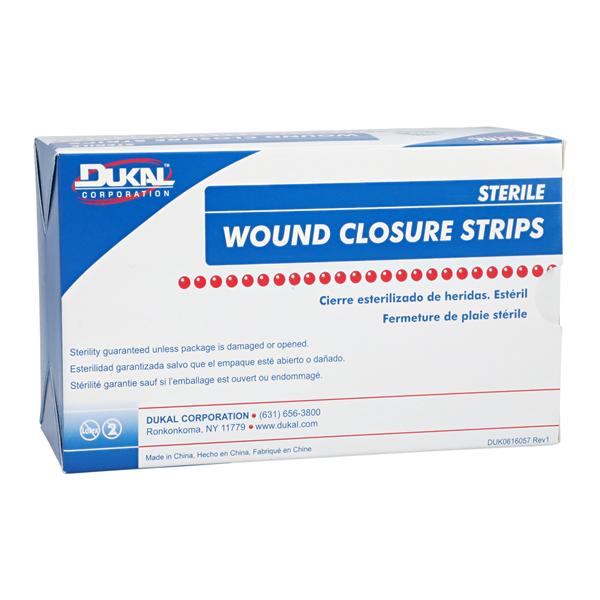 Wound Closure Strip Non-Woven Fibers 1/8x3" Transparent Breathabl...