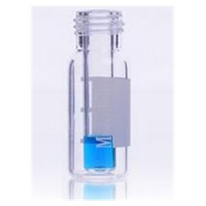 Sample Vial Borosilicate Glass Screw Cap Clear 400uL 9mm 100/Pack...