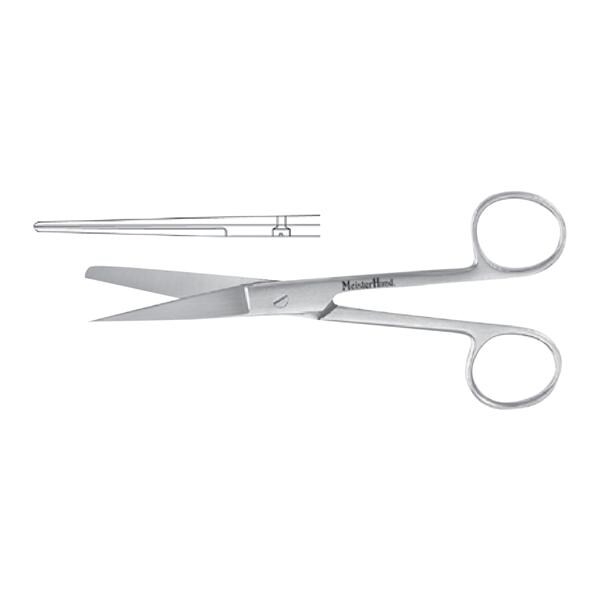 Meister-Hand Operating Scissors Straight 6-1/2" Stainless Steel Ea